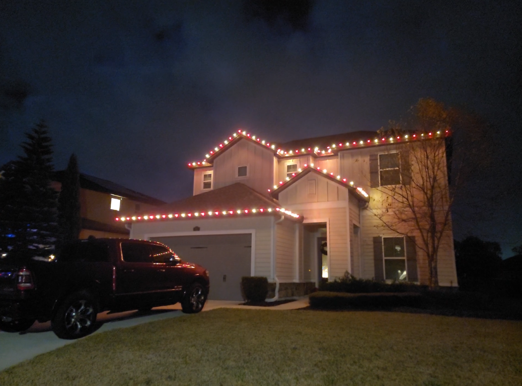 Red and White Roof Line