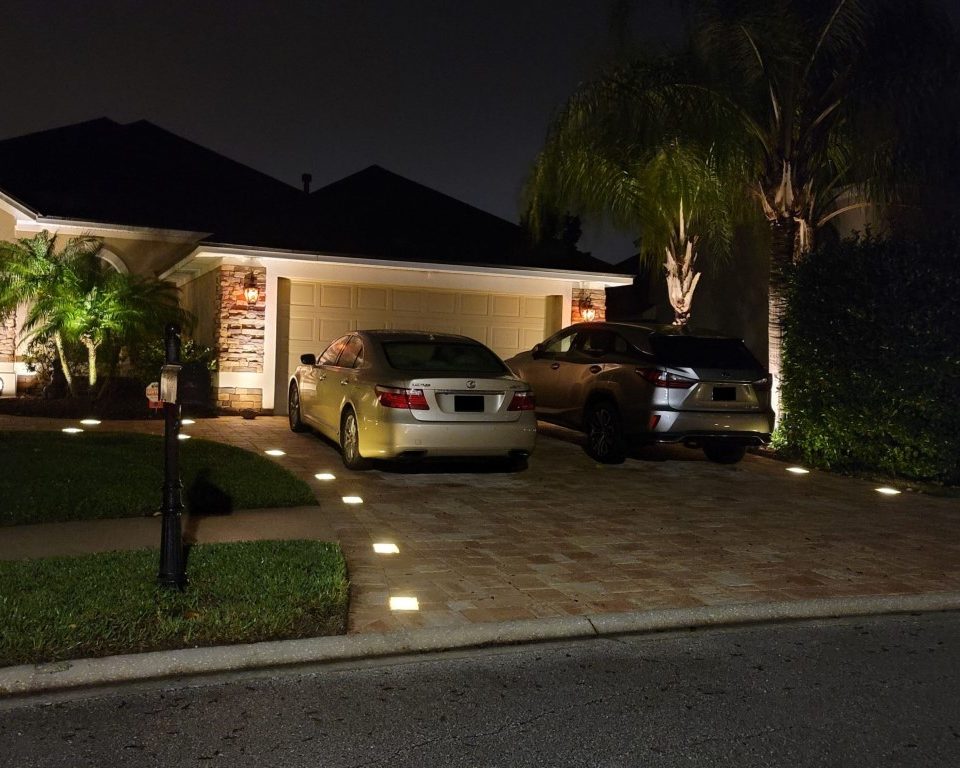 Walk on paver lights