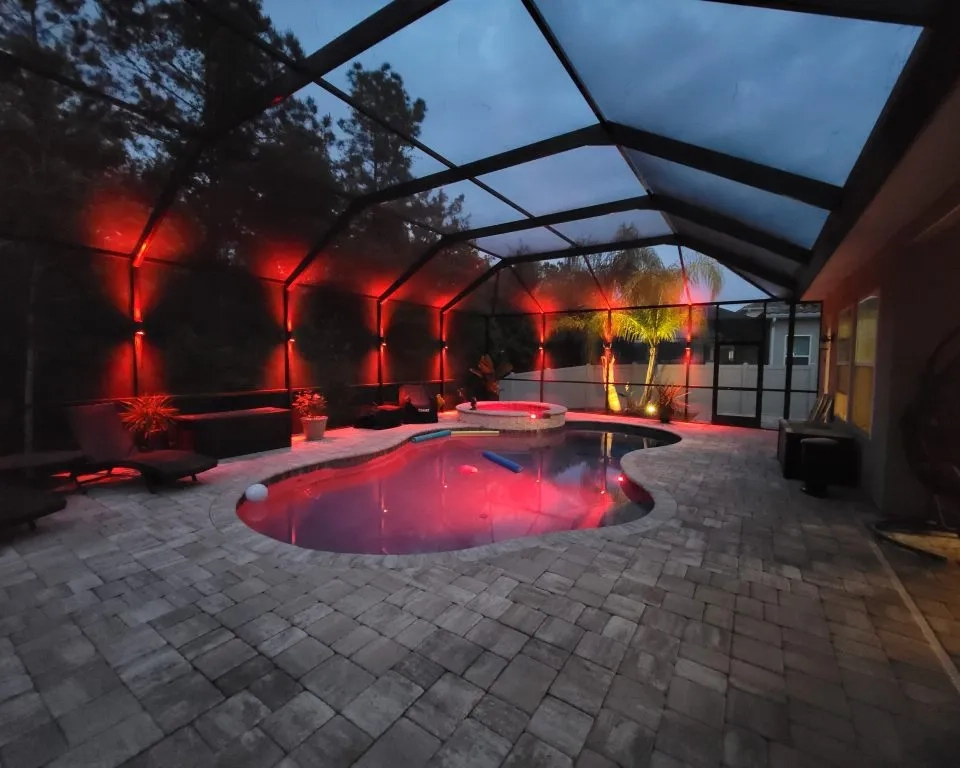 Full Pool RGBCW Color Up-Down Pool Sconce Lighting with LateralPros