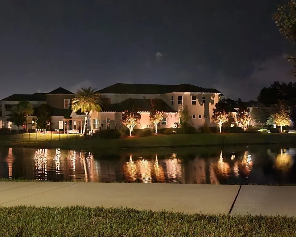 Full Side View from Across Pond