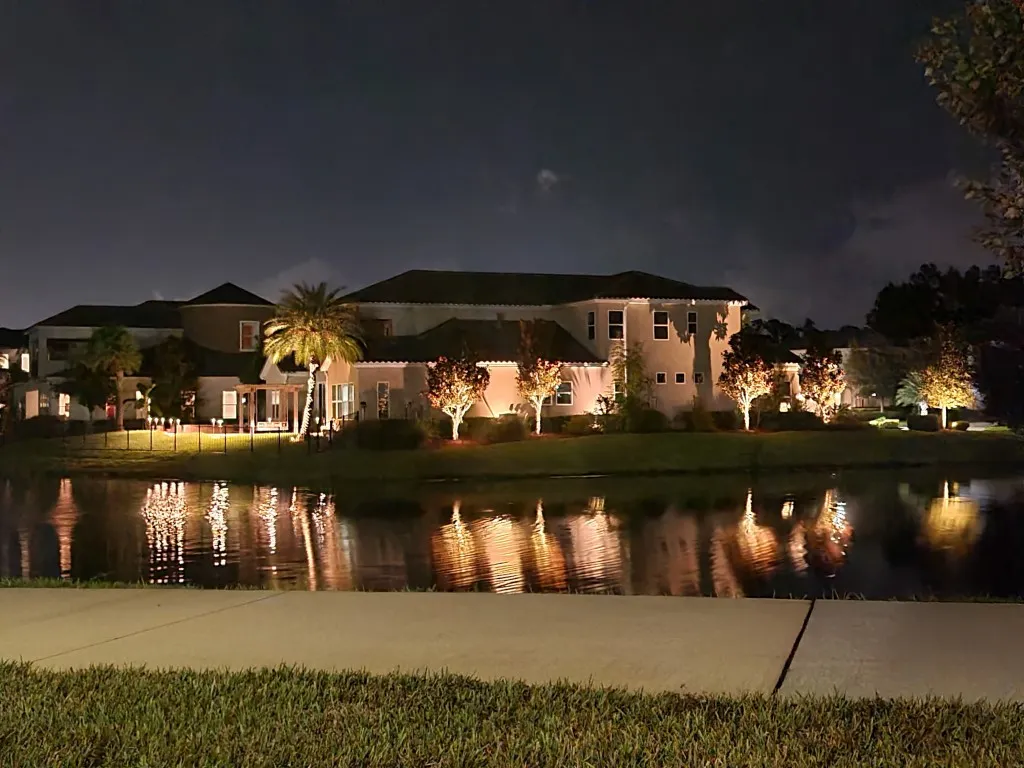 Full Side View from Across Pond